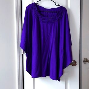 Peter Nygard short sleeve top measurements are approximate purple